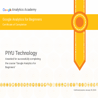 Google Analytics certificate