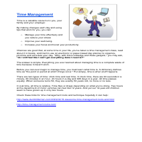 Time Management Blog Post