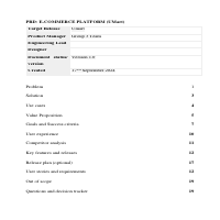Scrum Project-Minimum Viable E-commerce Platform Project
