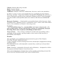 Feature Writing (OBA Meta)