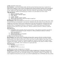 Product Description writing