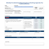 Zoom Meeting Agenda For a client