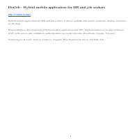 HotJob - Hybrid mobile application for HR and job seekers