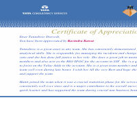 Appreciation at work