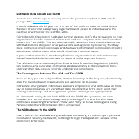 Notifiable Data Breach  & GDPR
