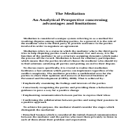 Mediation Techniques