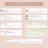 Feedbacks and Sample Works
