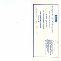 Certificates and Achievements 