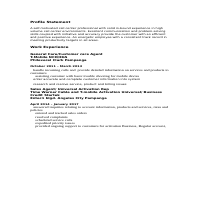 Job experience and skills