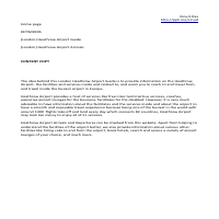 Home page: Heathrow Airport 