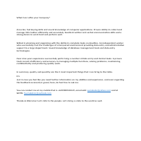 My Cover Letter