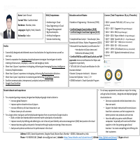 One Pager Resume