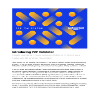 Introductionary blog post for https://p2p.org