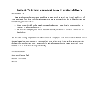 Email writing sample