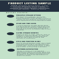 Product Listing Sample