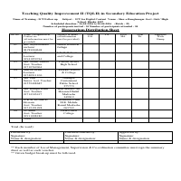 Teaching Quality Improvement II
