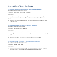 Past projects