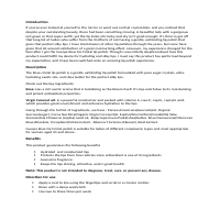 Product description