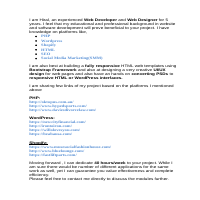 Websites developed in PHP,WordPress,Shopify