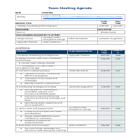 Meeting Agenda 