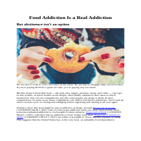 Food Addiction is a Real Addiction