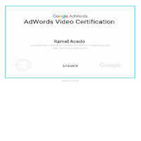 AdWords Video Certification