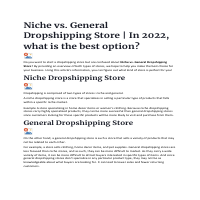 Blog Post about Dropshipping