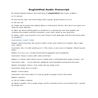 Audio Transcription from my past client