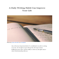 Daily Writing Habit