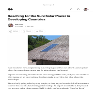 Article: Reaching for the Sun