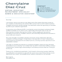 Cover Letter - Cherrylaine Cruz