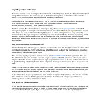 Legal Separation or Divorce