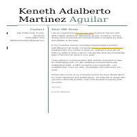 Cover Letter