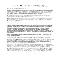HubSpot Marketing Services