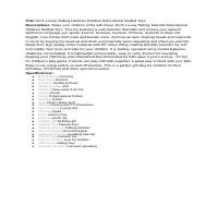Product Description writing