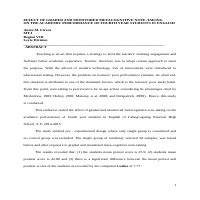 Action research presented during the division 