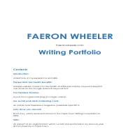 Writing portfolio