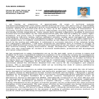 Experience and Area of Expertise