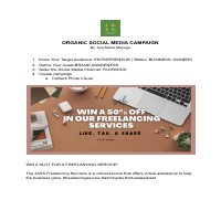 Organic social media campaigns 