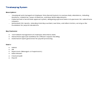 Timekeeping & Logbox System, Storiesforyou, Rscheduling