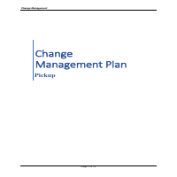 Change Management Plan 