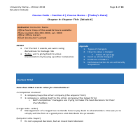 A set of notes for a 3-hr Upper Year Finance Lecture 