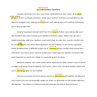 Proofreading sample 1