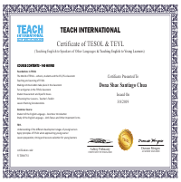 Certificate TESOL and TEYL