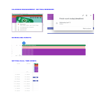 Calendar management - applying Dual Time Zones, scheduling 
