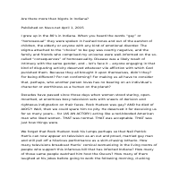 Editorial for NUVO Newsweekly that was quoted in the NYT