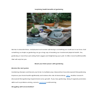 Gardening