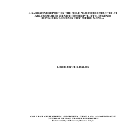 My narrative paper during my internship in ABS-CB