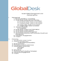 Social Media Management and  Marketing Plan