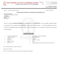 Computer Knowledge Certificate By ICMAI